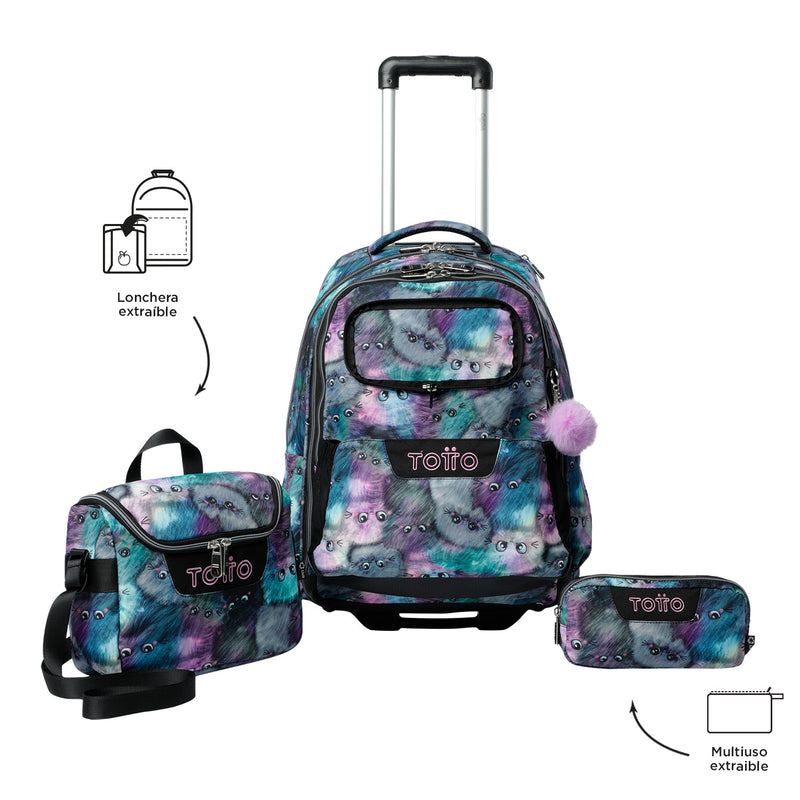 Morral Ruedas Porta PC 15.4" Carta Morado