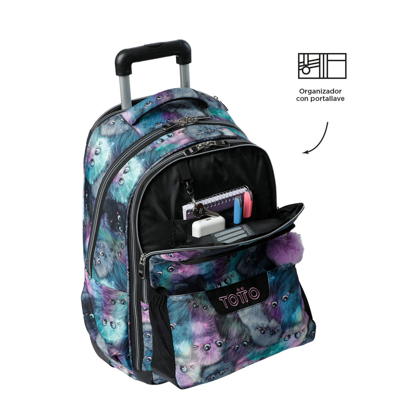 Morral Ruedas Porta PC 15.4" Carta Morado