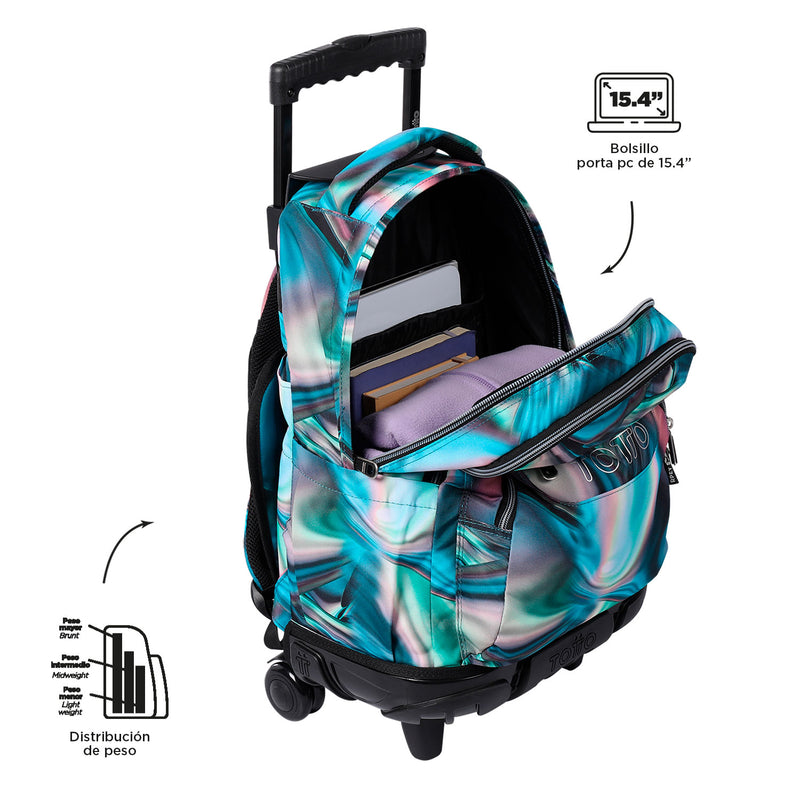 Morral Rue Bomper Renglones Ecofriendly Con Ruedas