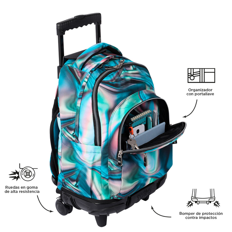 Morral Rue Bomper Renglones Ecofriendly Con Ruedas