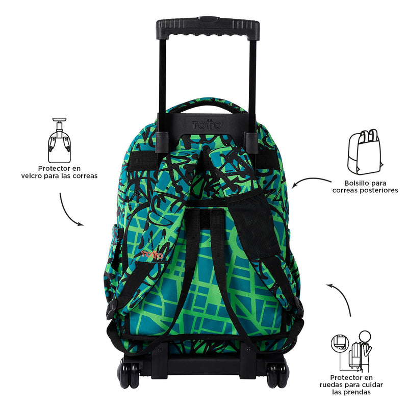 Morral Rue Bomper Renglones Ecofriendly Con Ruedas