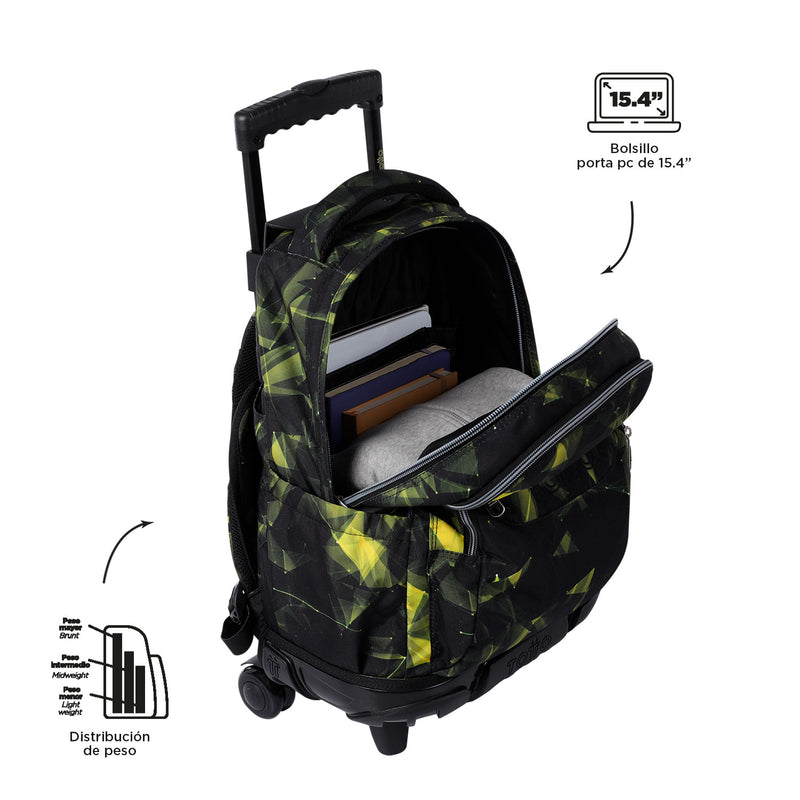 Morral Rue Bomper Renglones Ecofriendly Con Ruedas