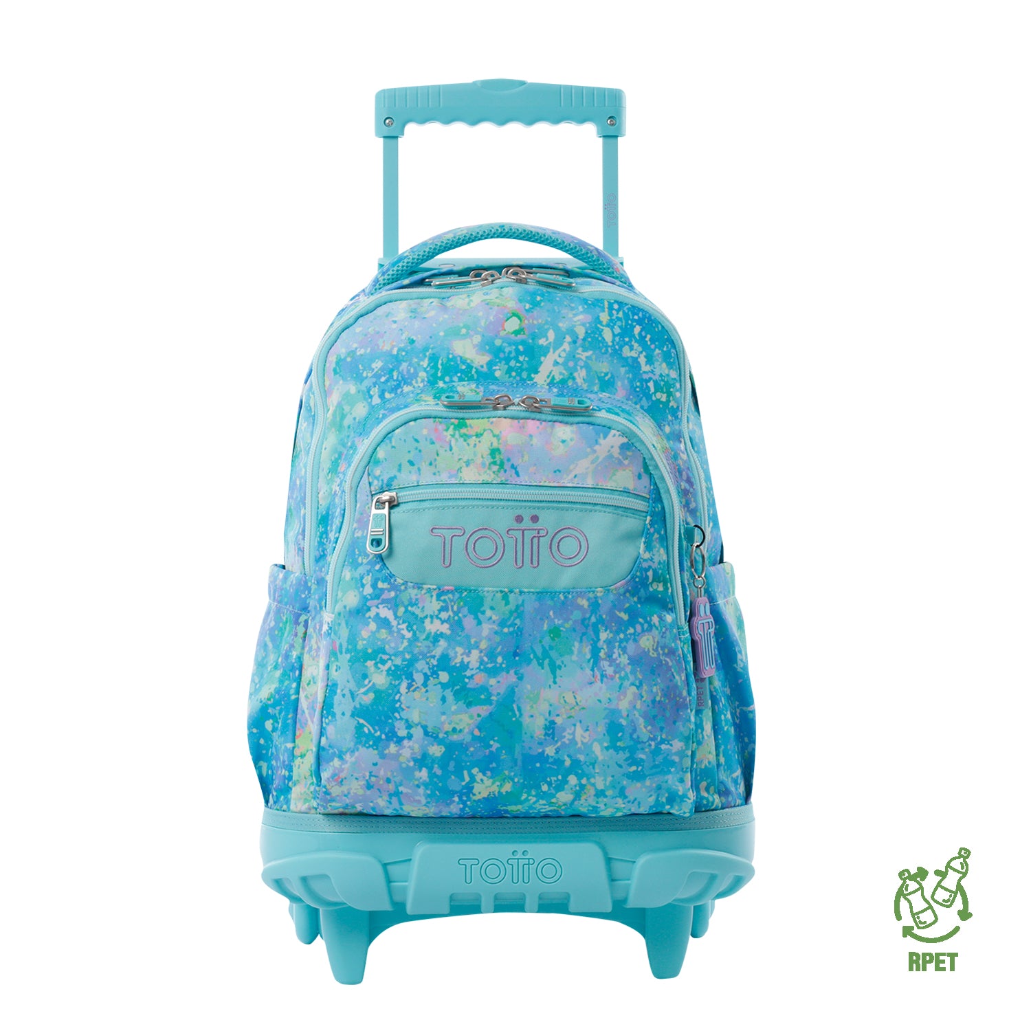 Morral Ruedas Niño Porta PC 15.4" Bomper Renglones Gris