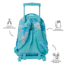 Morral Ruedas Niña Porta PC 15.4" Renglones Glitter Morado