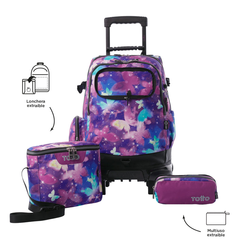 Morral con Ruedas para Niño Varal Verde