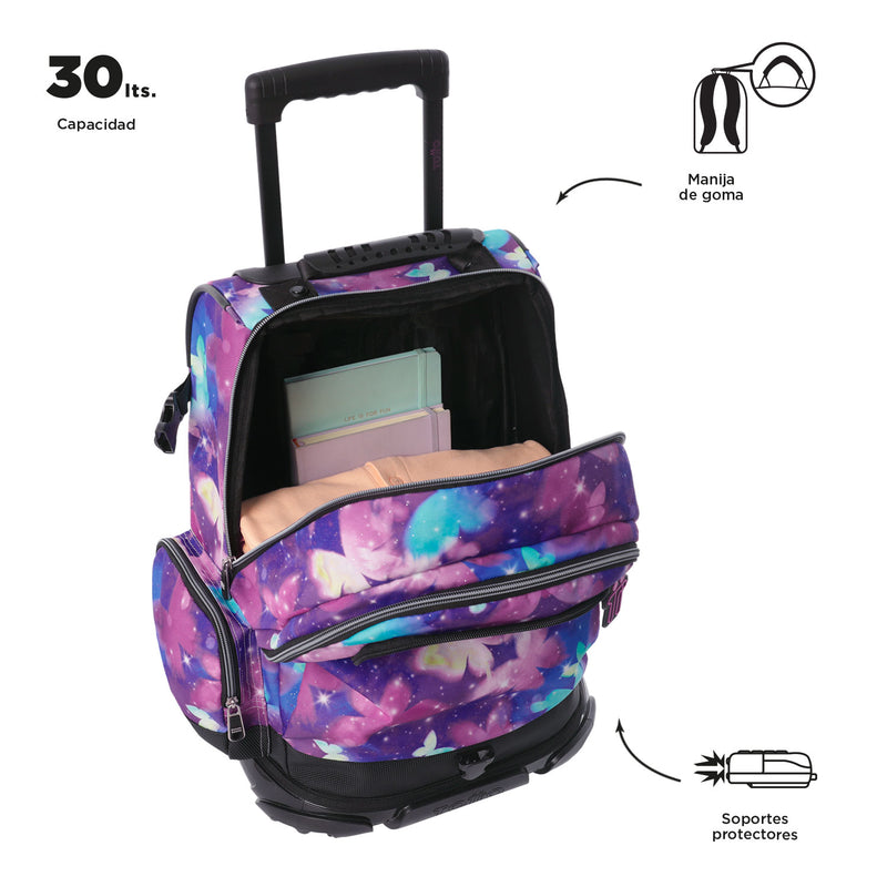 Morral con Ruedas para Niño Varal Verde