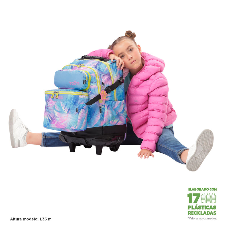 Morral con Ruedas para Niño Varal Verde