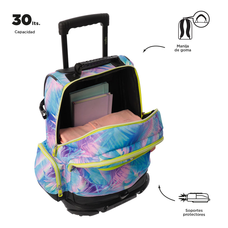 Morral con Ruedas para Niño Varal Verde
