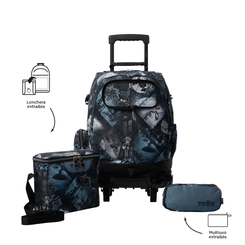Morral con Ruedas para Niño Varal Verde
