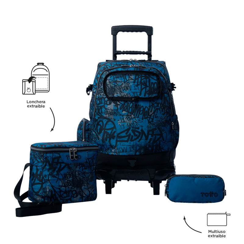 Morral con Ruedas para Niño Varal Verde