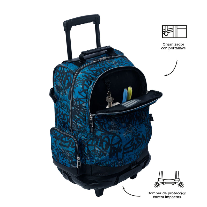 Morral con Ruedas para Niño Varal Verde