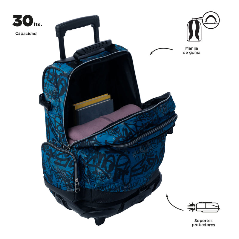 Morral con Ruedas para Niño Varal Verde
