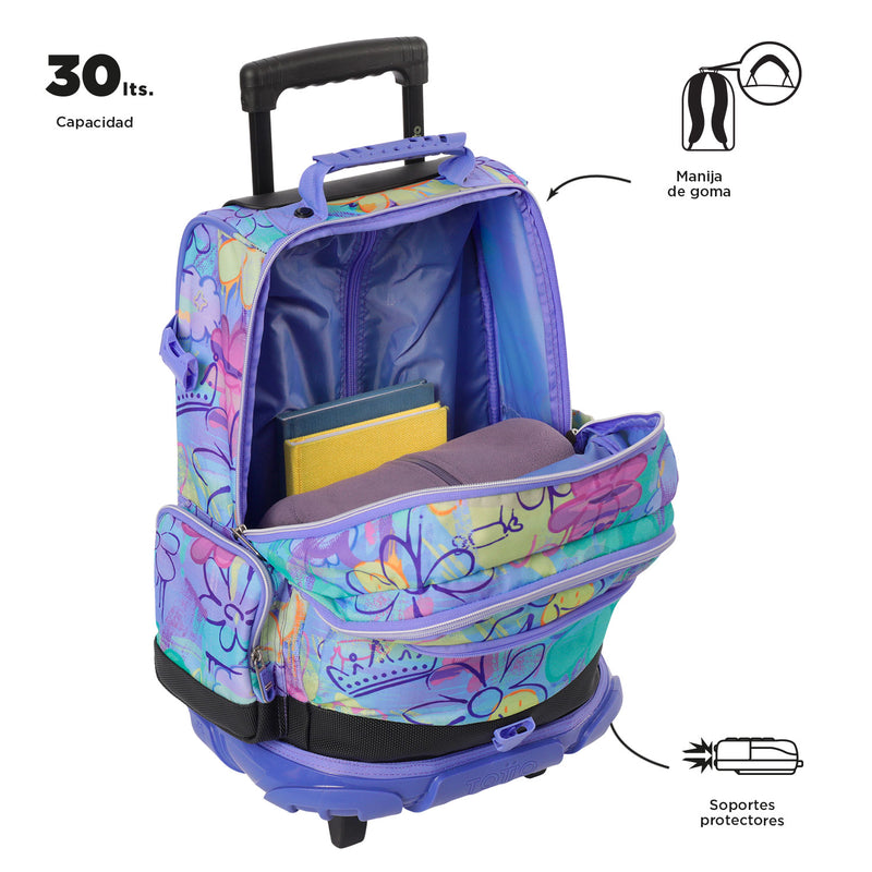 Morral con Ruedas para Niño Varal Verde