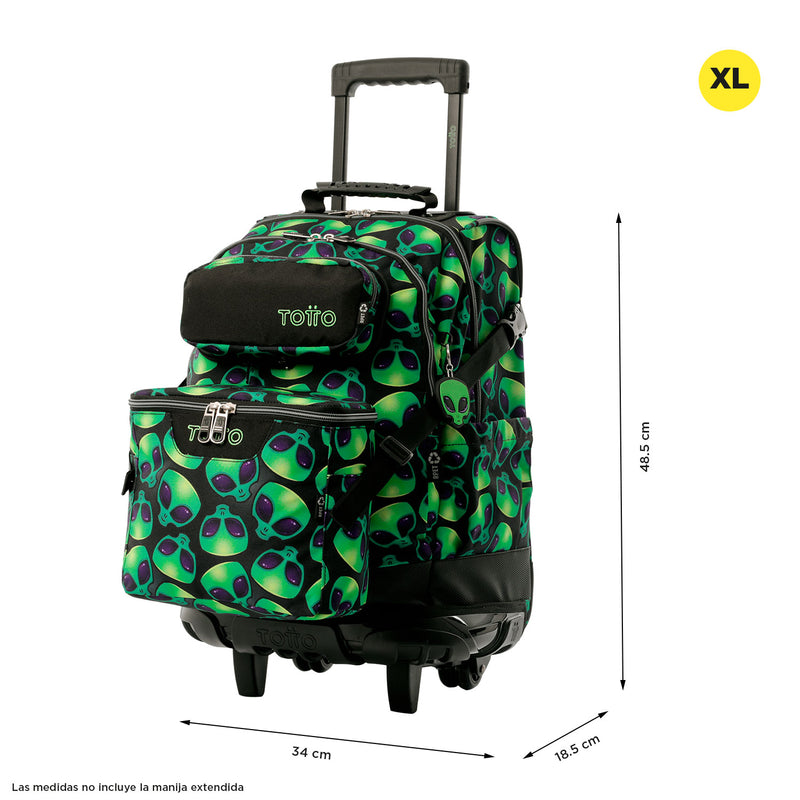 Morral con Ruedas para Niño Varal Verde