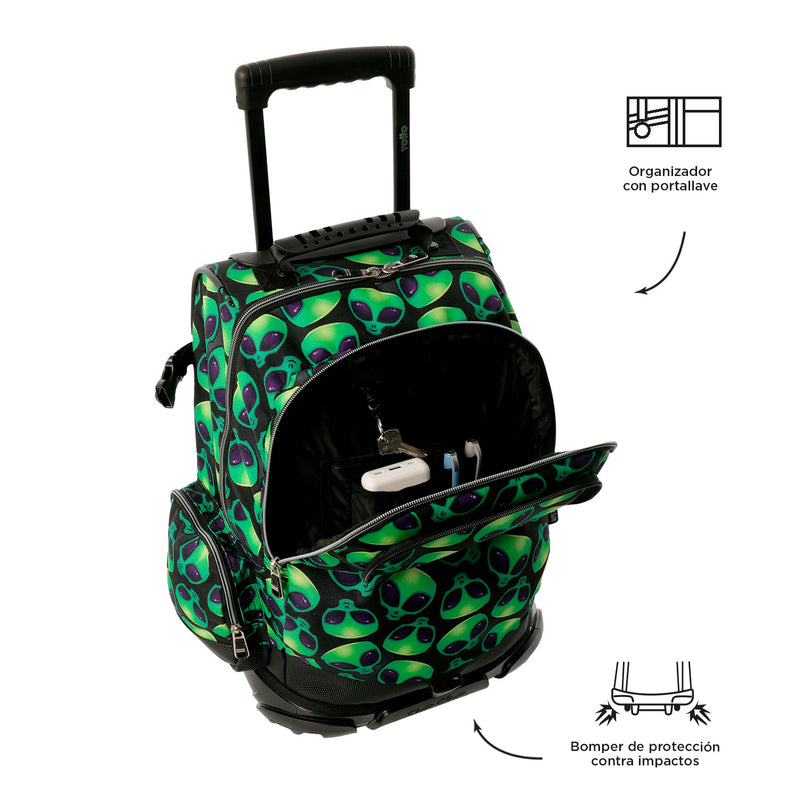 Morral con Ruedas para Niño Varal Verde
