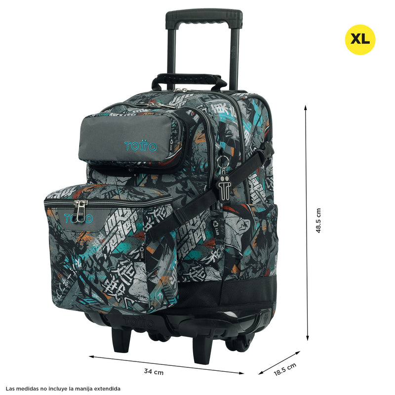 Morral con Ruedas para Niño Varal Verde