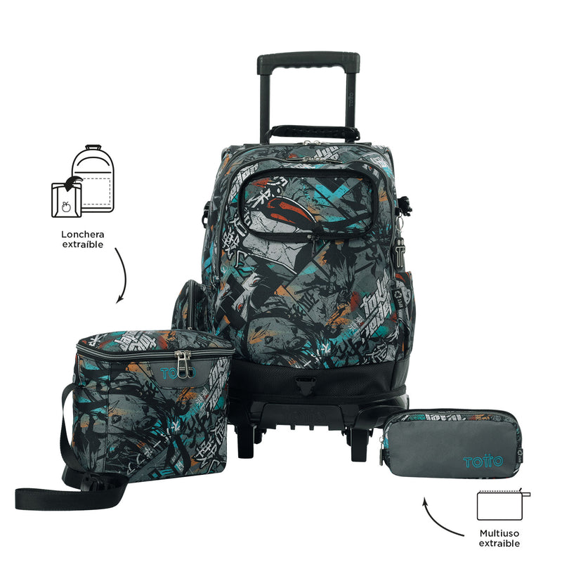 Morral con Ruedas para Niño Varal Verde