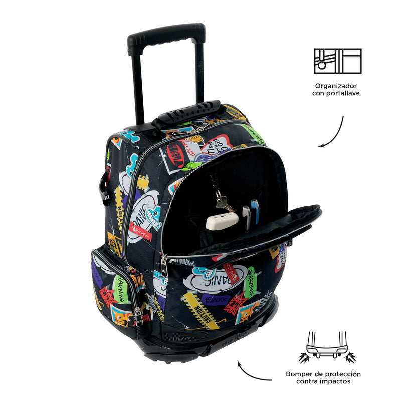 Morral con Ruedas para Niño Varal Verde