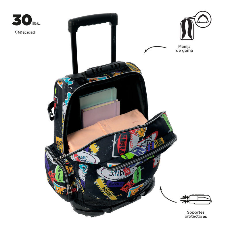 Morral con Ruedas para Niño Varal Verde