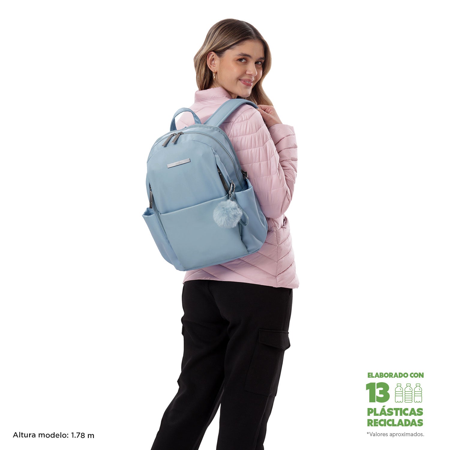 Morral Ejecutivo Porta PC 14" Adelaide 1 2.0 Azul Mujer