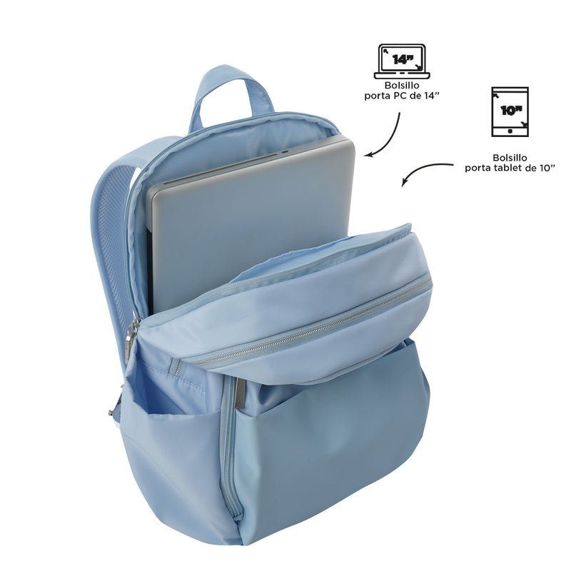 Morral Ejecutivo Porta PC 14" Adelaide 1 2.0 Azul Mujer