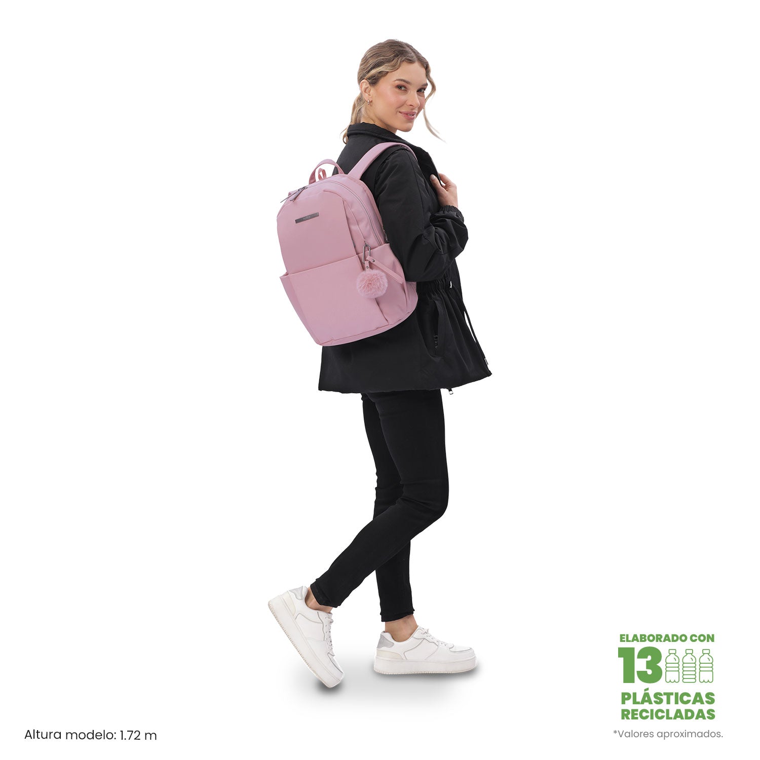 Morral Ejecutivo Porta PC 14" Adelaide 1 2.0 Rosado Mujer