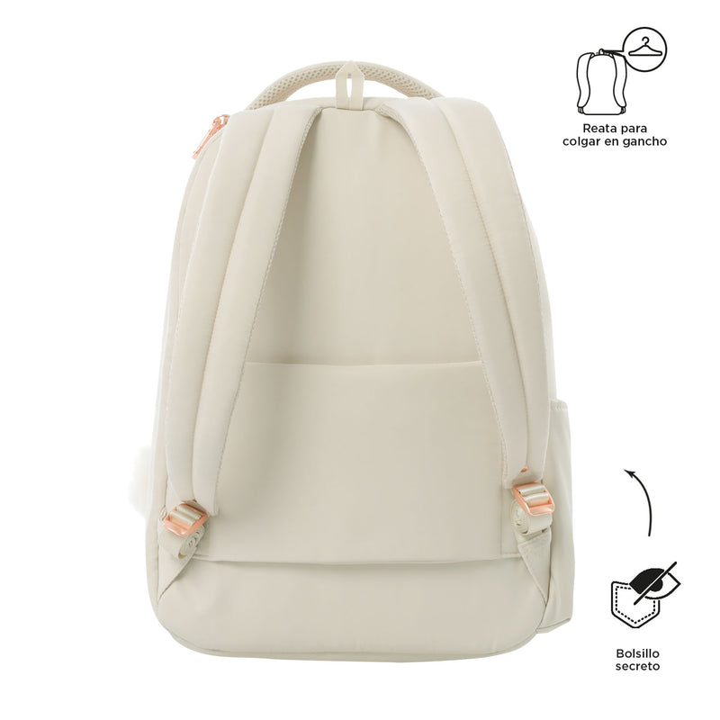 Morral Ejecutivo Porta PC 14" Adelaide 2 2.0 Beige Mujer