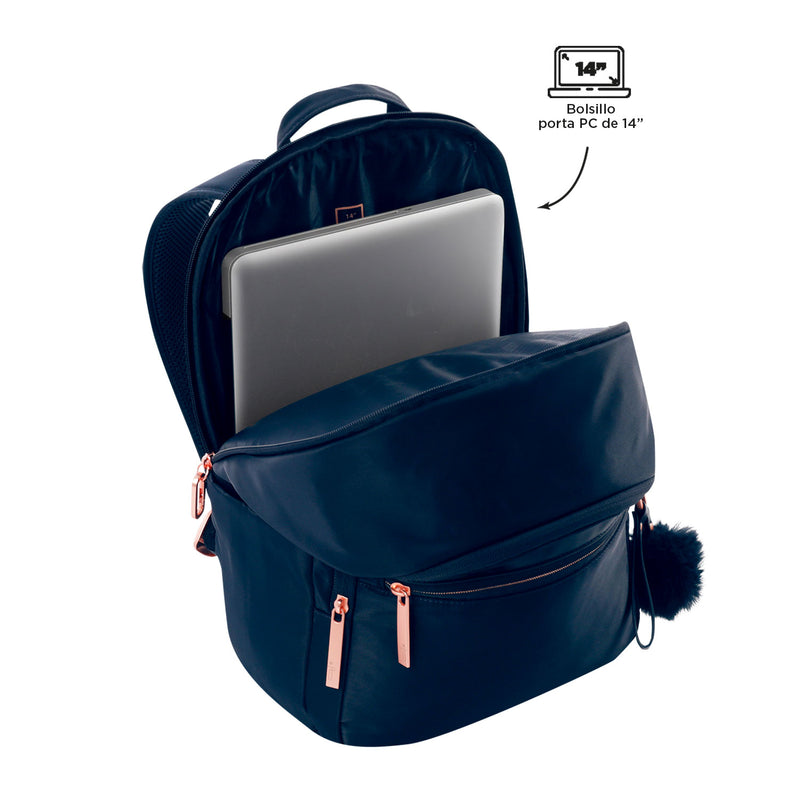 Morral Ejecutivo Porta PC 14" Adelaide 3 2.0 Azul Mujer