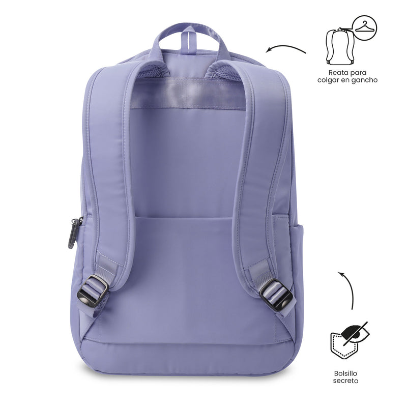 'Morral Ejecutivo Porta PC 14" Adelaide 3 2.0 Morado Mujer