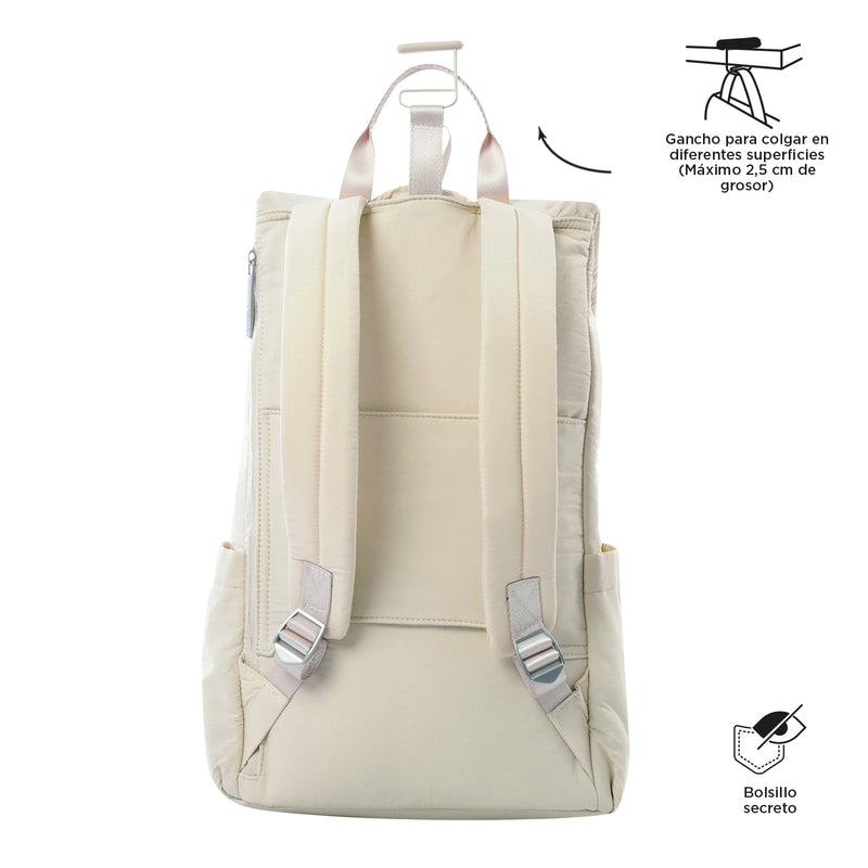 Morral Porta PC 17" Morral Ambar L Beige Mujer