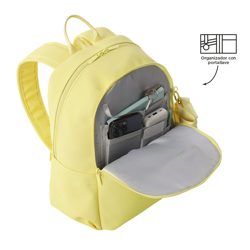 Morral Porta PC 14" Bow Mediano Azul Mujer