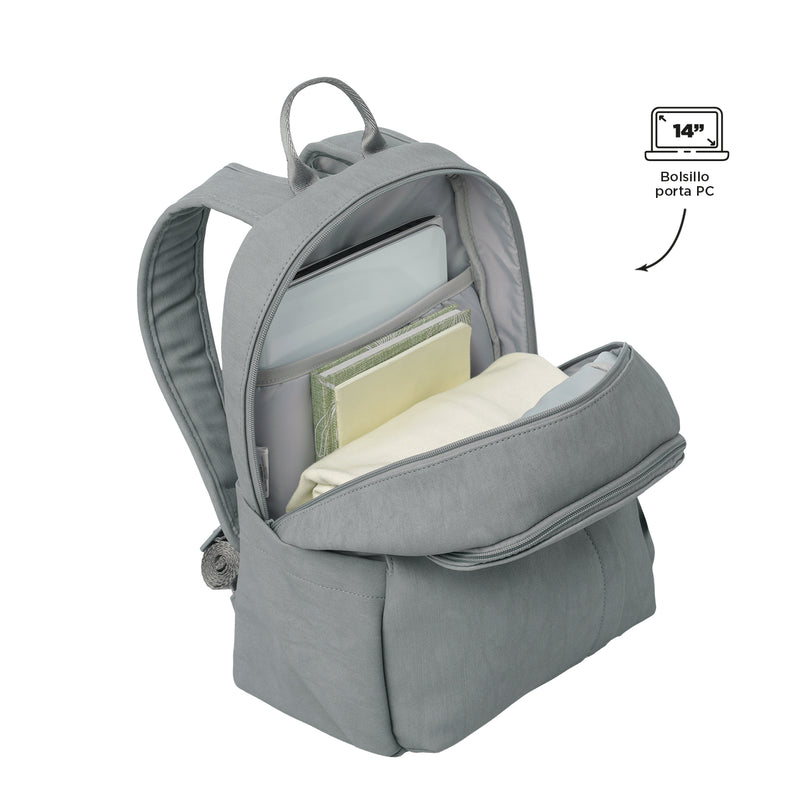 Morral Porta PC 14" Bow Mediano Azul Mujer