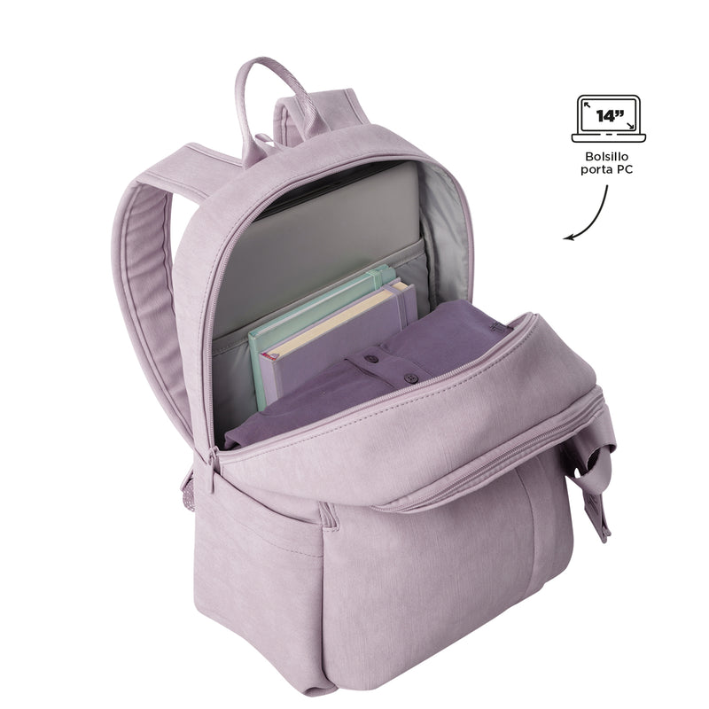 Morral Porta PC 14" Bow Mediano Azul Mujer