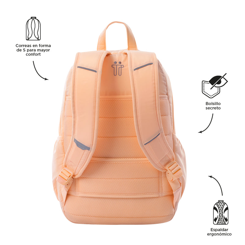 Morral Univertisario Porta PC 14" Plaine Rosado Mujer