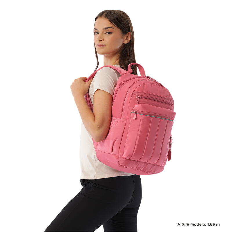 Morral Univertisario Porta PC 14" Plaine Rosado Mujer