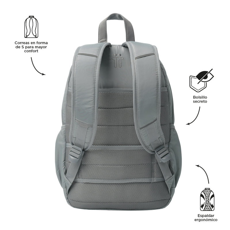 Morral Universitario Porta PC 14" Plaine Rosado Mujer