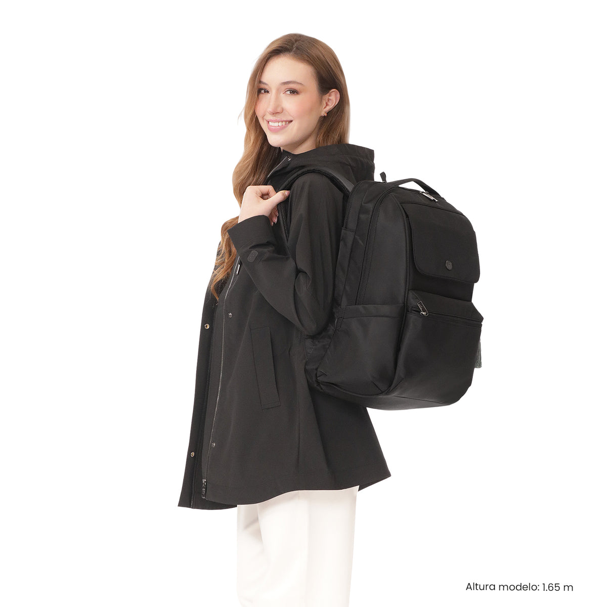 Morral Universitario Corneana Porta PC 16" Negro Mujer