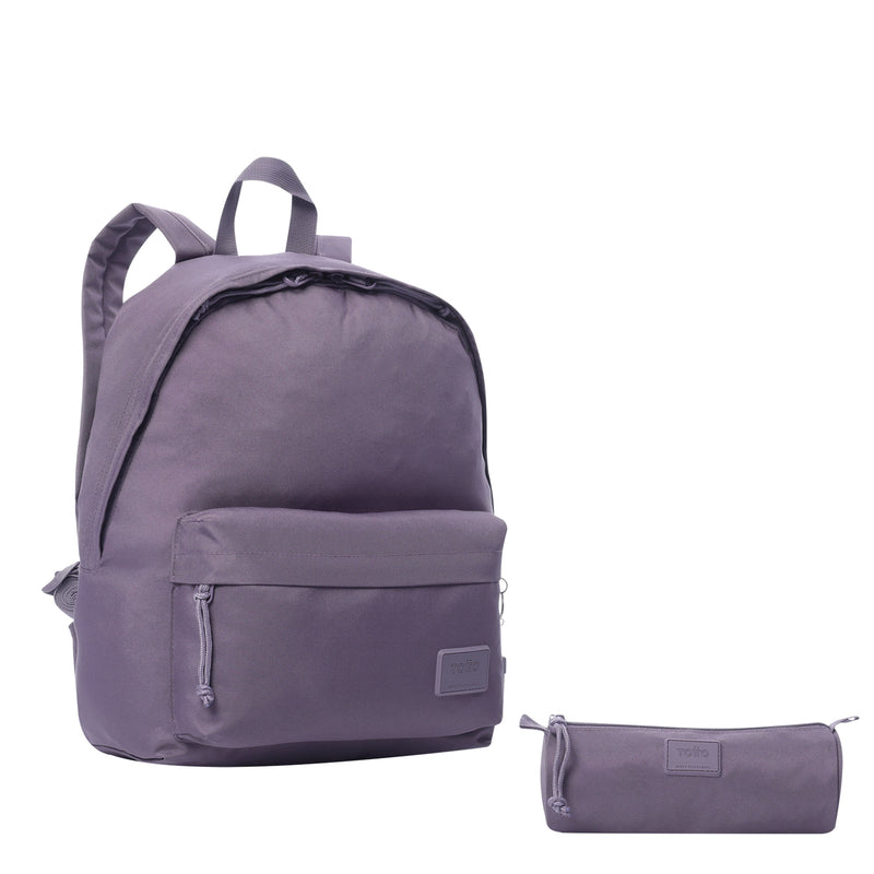 Morral Escolar Pack X 2 + Cartcuhera Kalex Durazno