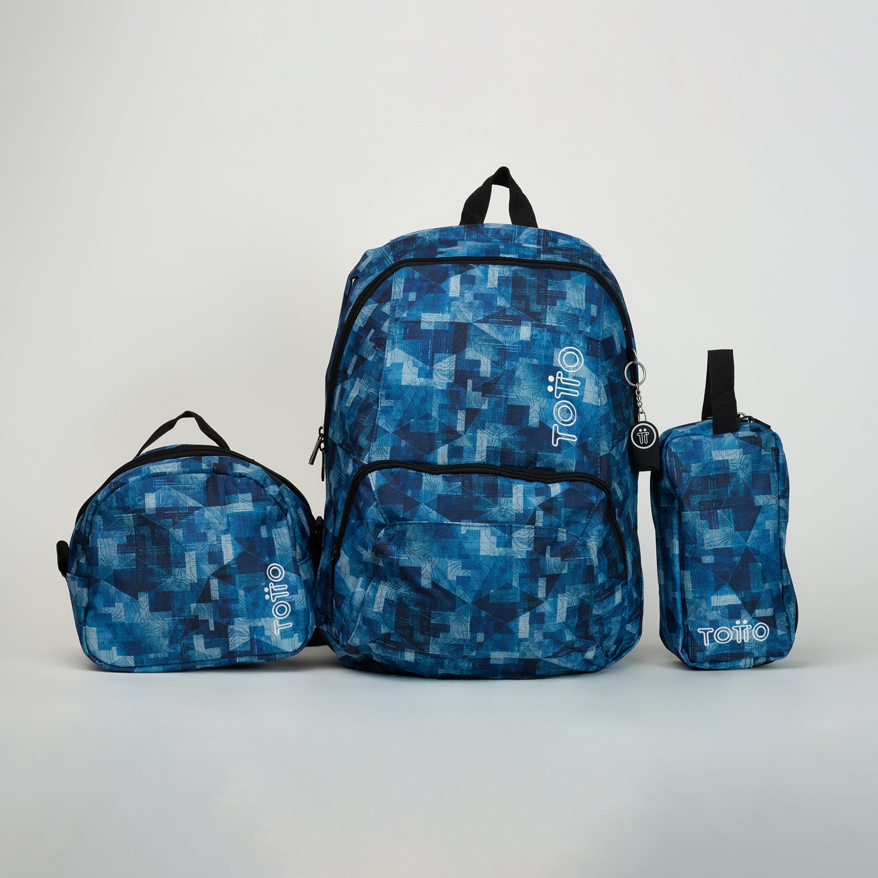 Combo escolar X 3 Morral + Lonchera + Cartuchera Sheyma