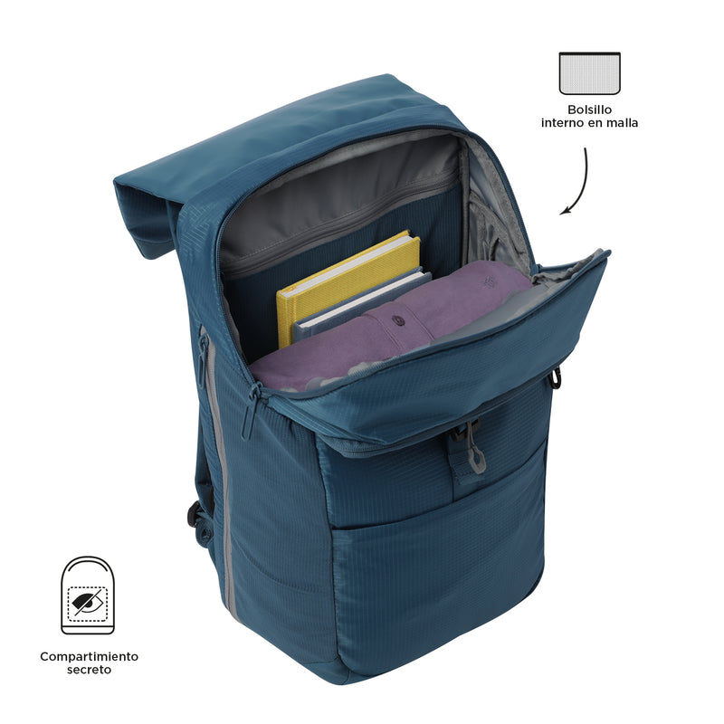 Morral Porta PC 16" Dual Azul Hombre