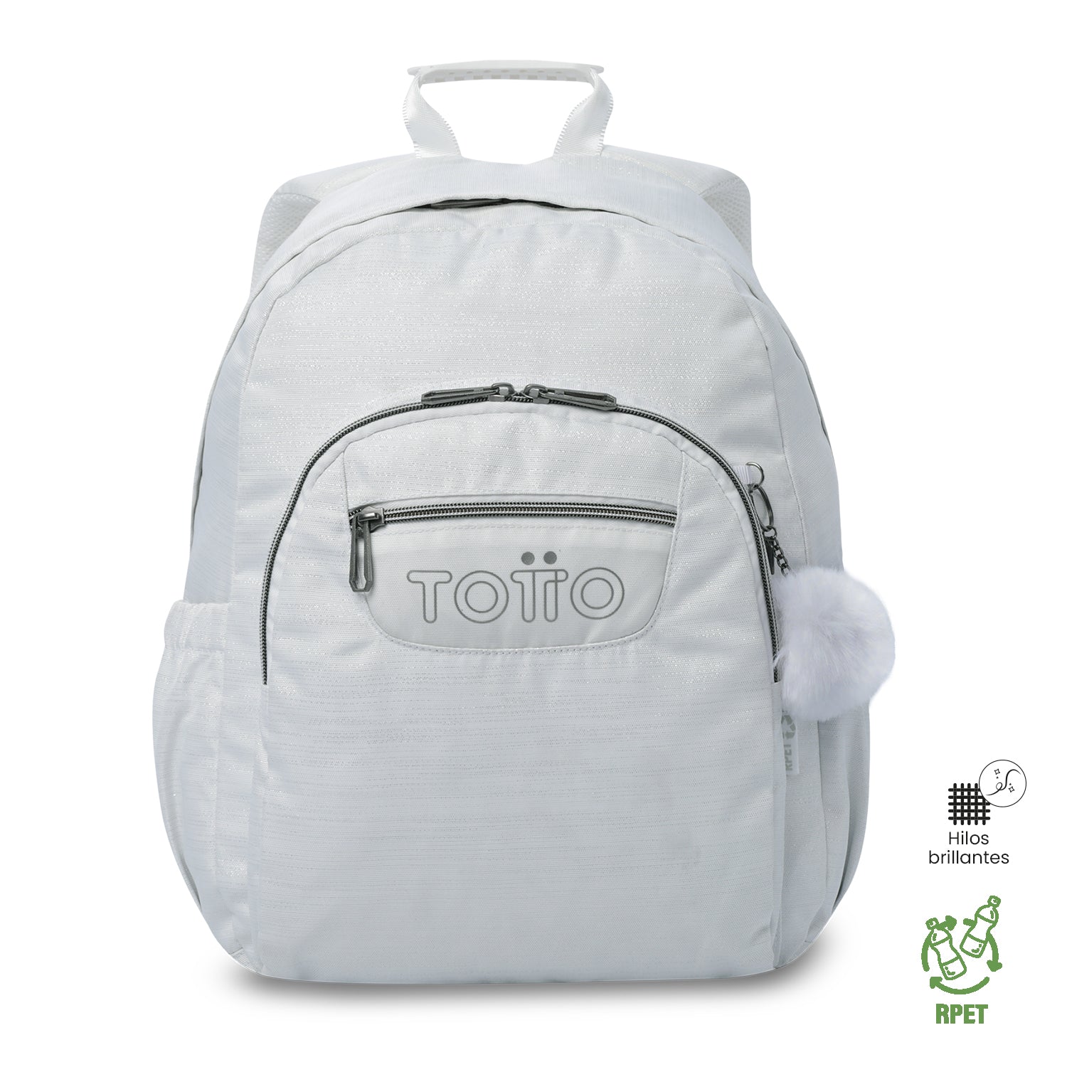 'Morral Juvenil Porta PC 14" Acuarela Neo Blanco