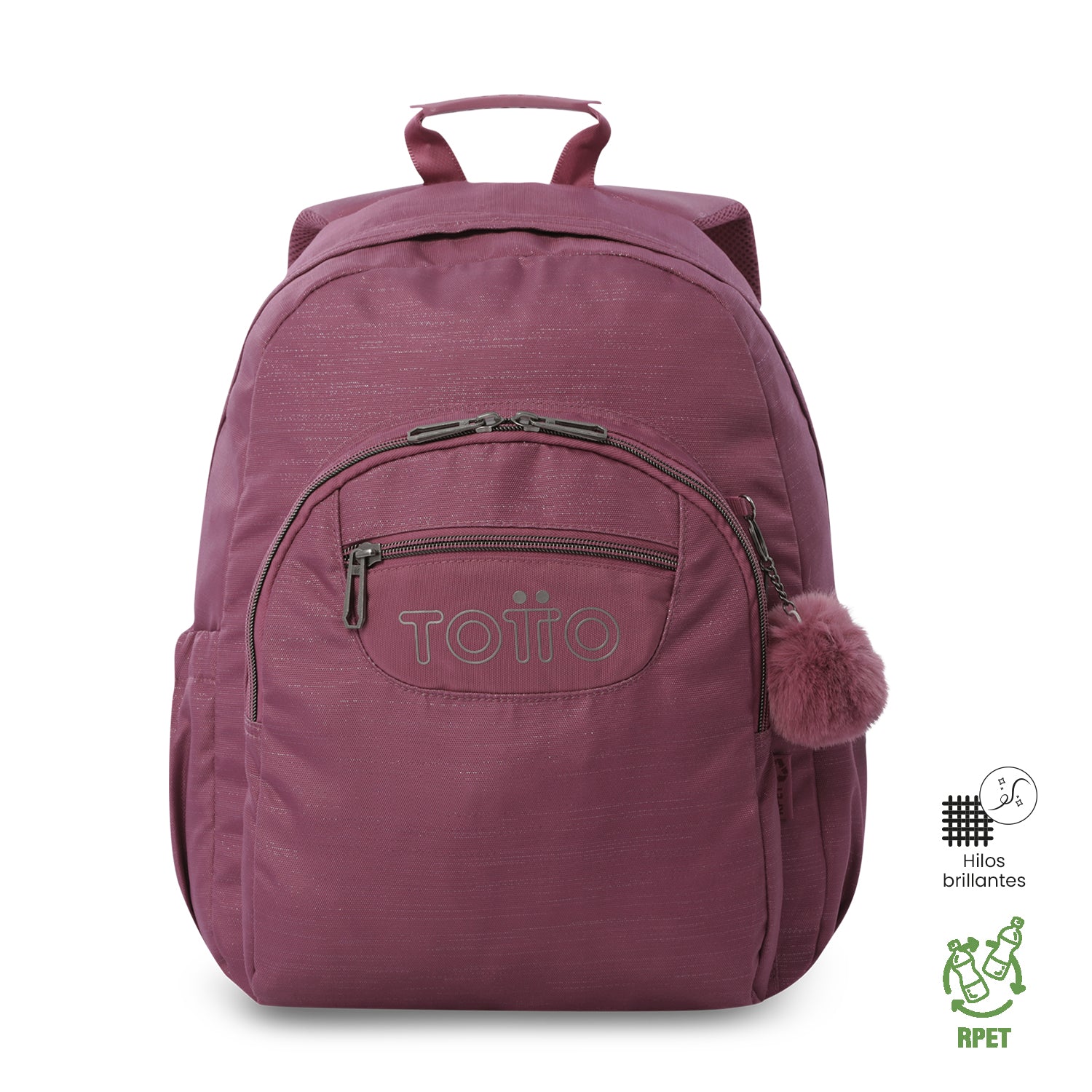 'Morral Juvenil Porta PC 14" Acuarela Neo Rosado