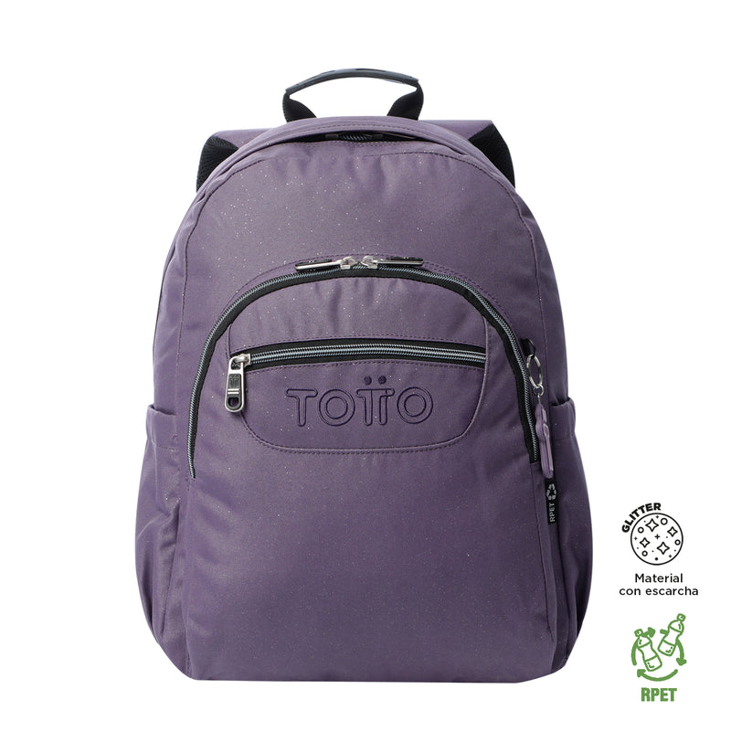 Morral Juvenil Porta PC 14" Acuarela Morada