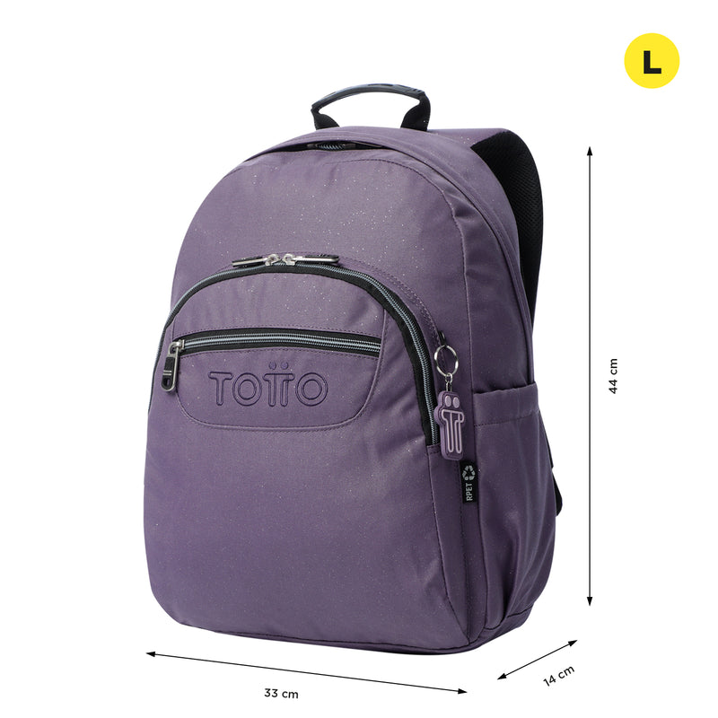 Morral Juvenil Porta PC 14" Acuarela Morada