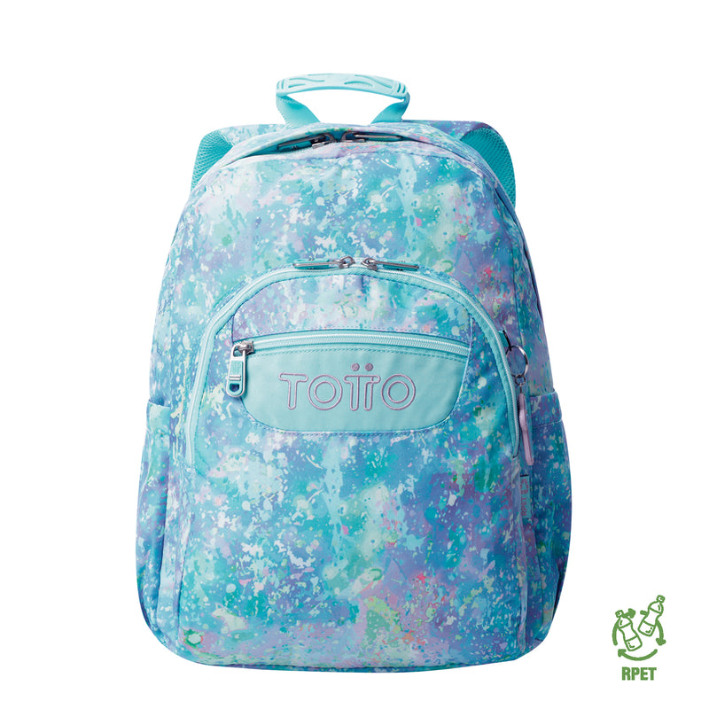 Morral Juvenil Porta PC 14" Acuarela Morada