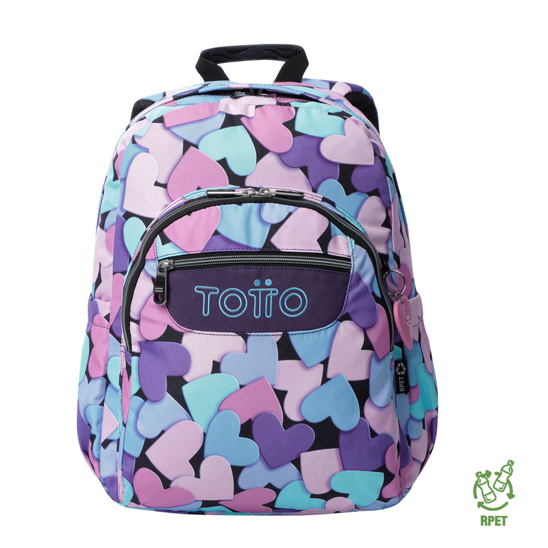 Morral Juvenil Porta PC 14" Acuarela Morada