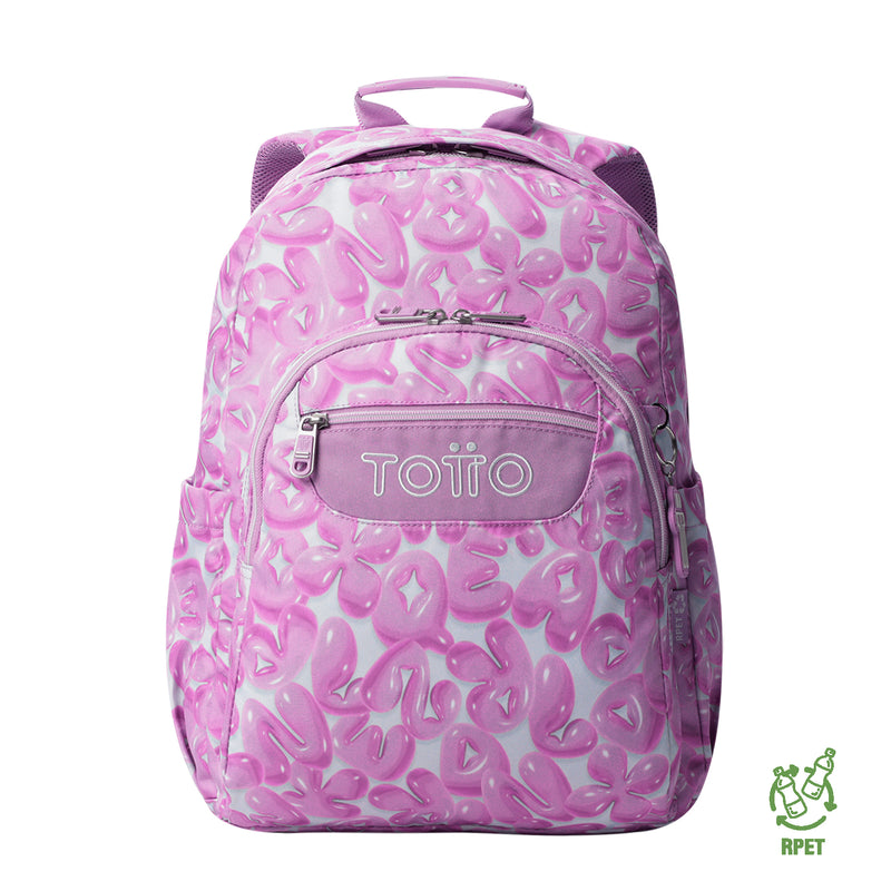 Morral Juvenil Porta PC 14" Acuarela Morada