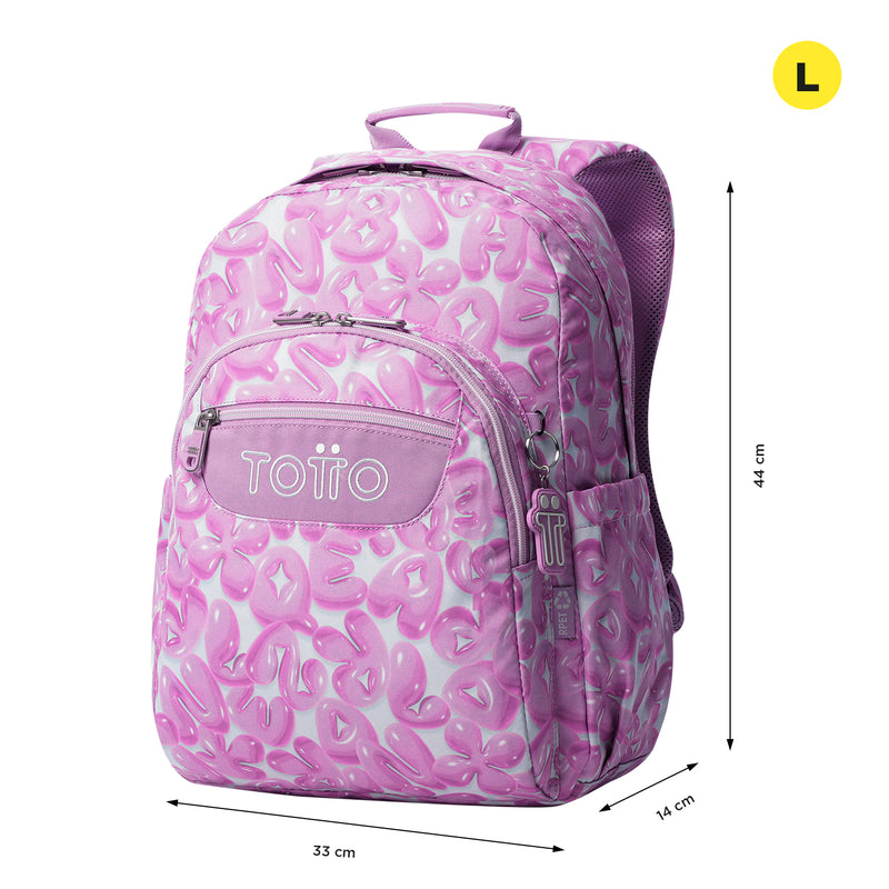 Morral Juvenil Porta PC 14" Acuarela Morada