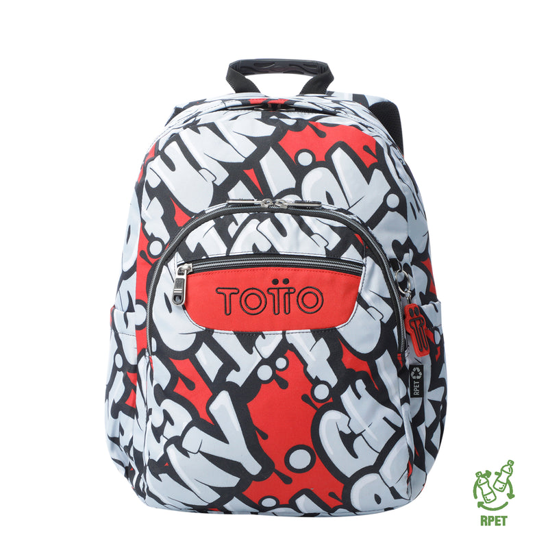 Morral Juvenil Porta PC 14" Acuarela Morada