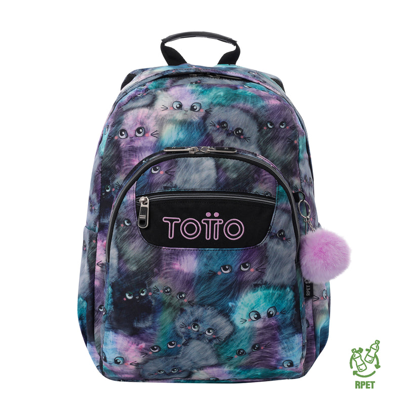 Morral Juvenil Porta PC 14" Acuarela Morada